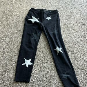 Custom pained jeans